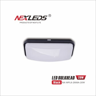 NX-MPL6-2906A-20W-30K BK LED BULKHEAD