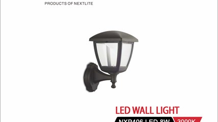 LED OUTDOOR LAMP NXP406-LED 8W 3000K