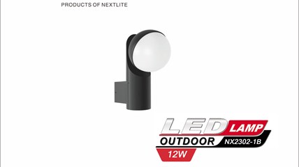 LED OUTDOOR LAMP NX2302-1B 12W 3000K