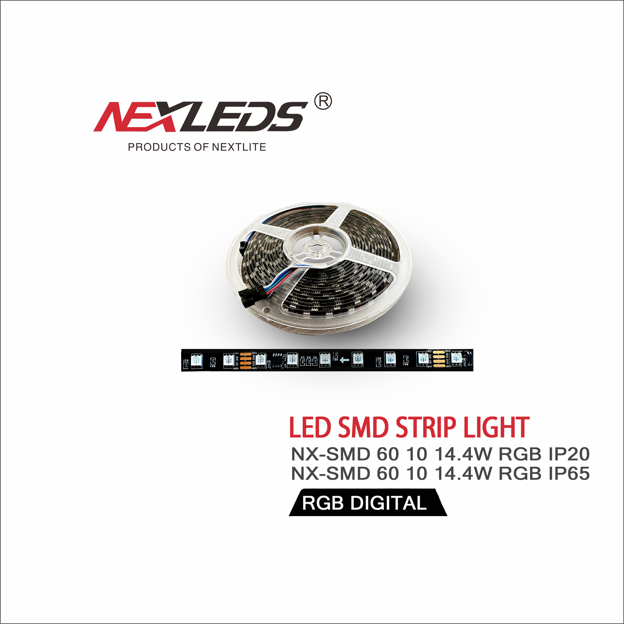 NX SMD60 10 14.4W RGB DIGITAL IP20 / IP65 