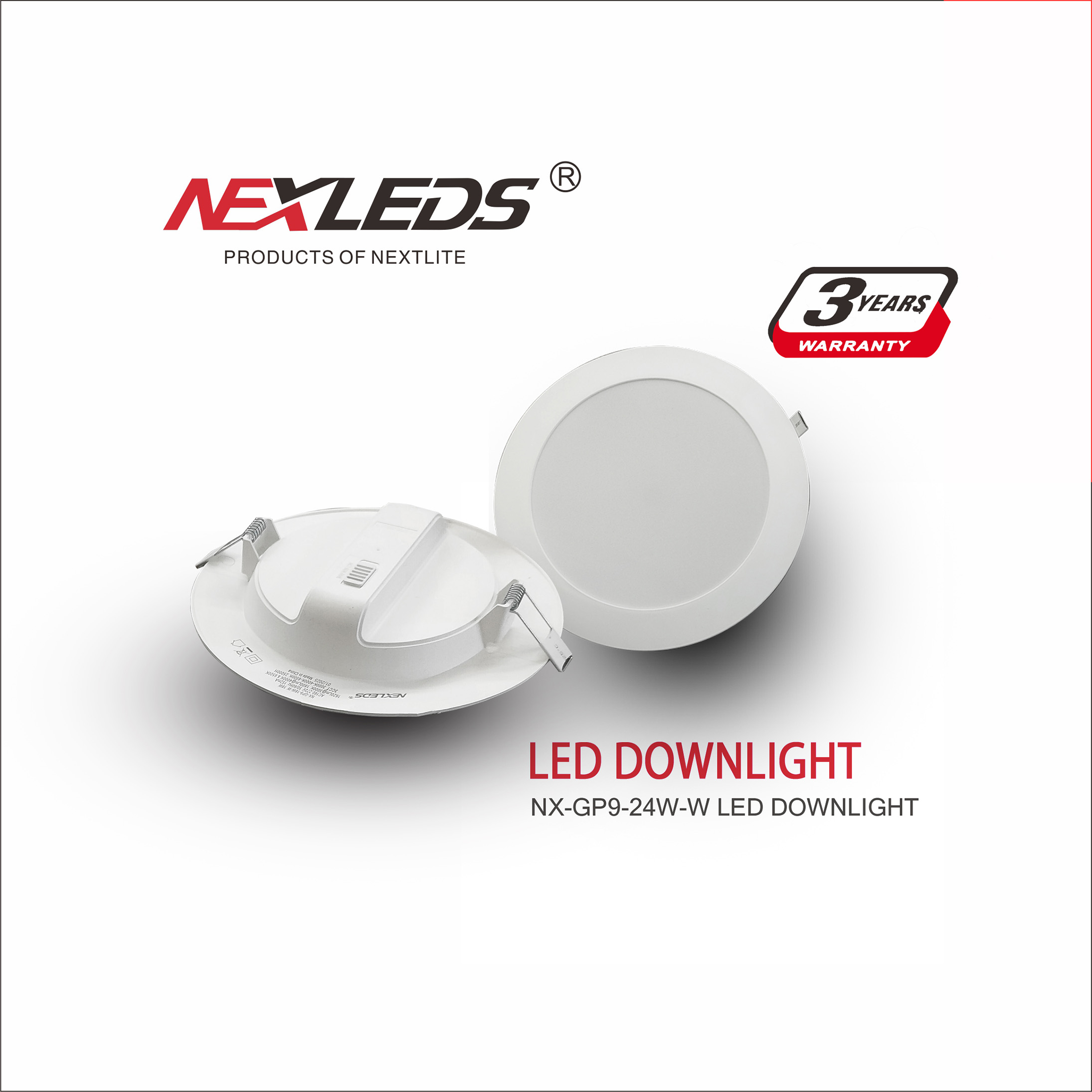 NX GP9 7W / 12W / 18W / 24W LED DOWNLIGHT 3CCT 